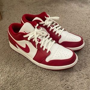Air Jordan 1  Low Gym Red and White US 11.5 NO BOX